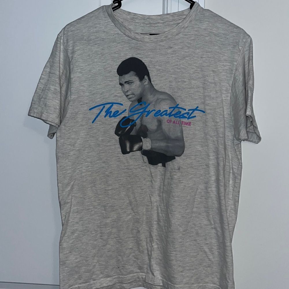 Muhammad Ali Boxing Gray the greatest T-Shirt Size M men’s
